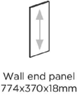 WALL END PANEL 774X370MM - BELSAY